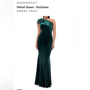 Emerald green Aqua gown